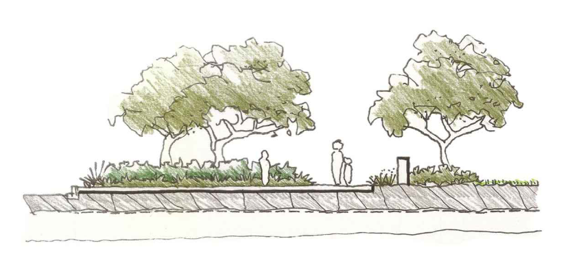Landscape design concept for Georges River Aquatic Facility
