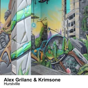 Ormonde Parade mural by Alex Grilanc & Krimsone
