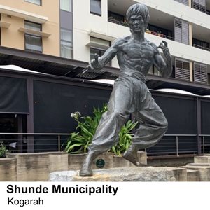 A statue of Bruce Lee
