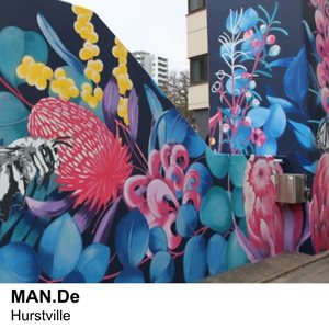 Mural of native flora and fauna by MAN.De