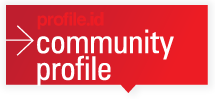 Red Community Profile button