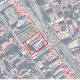 Untitled-1.jpg Aerial view of 447-453 King Georges Road, Beverly Hills (former cinema)