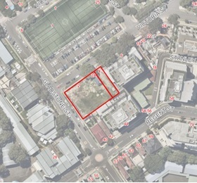 Aerial view of 2-4 Victoria Street, Kogarah
